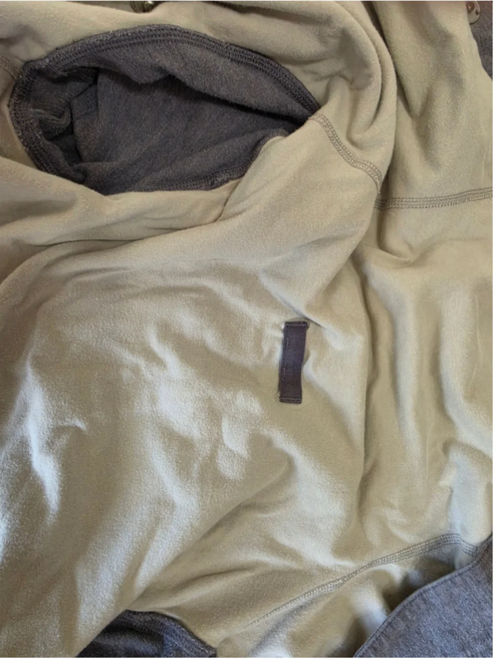Lululemon Asymmetrical Zip High Neck Wrap Jacket Heathered Purple Grey Size M
